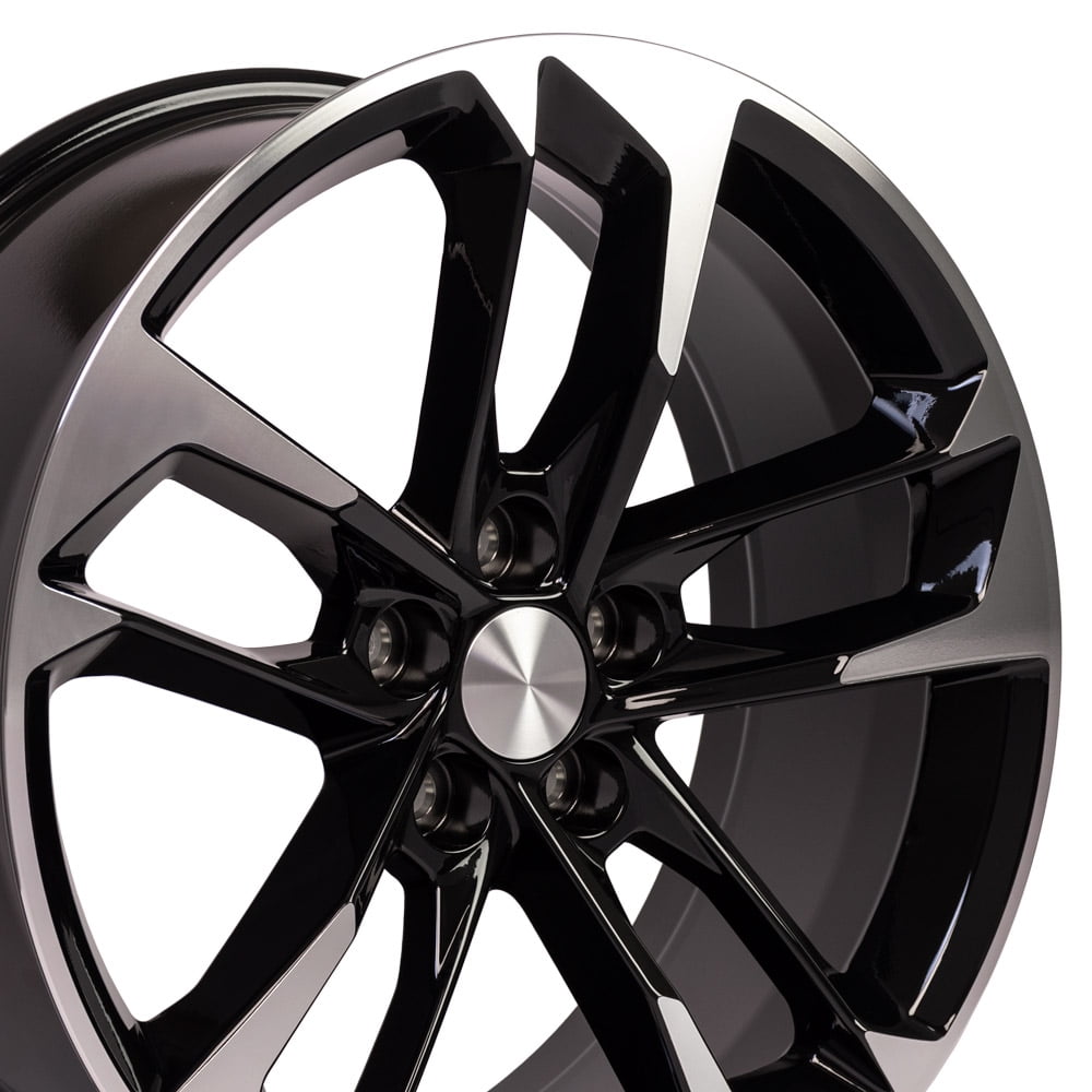 20 inch Rim fits 2010-2018 Chevy Camaro (rear only) Black 20x9.5 Aluminum Wheel Direct Fit