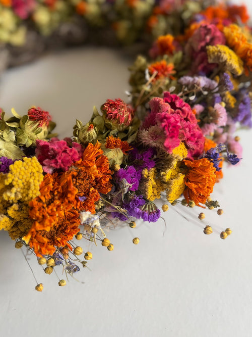 Dried Wreath-Crayon Box